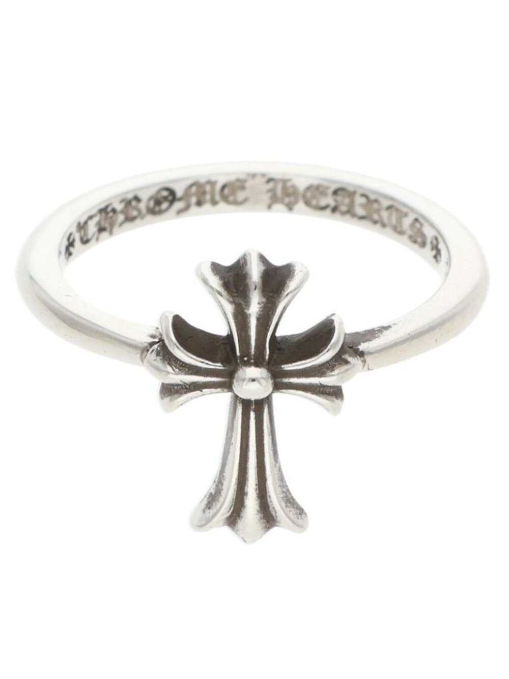 Chrome Hearts Bubblgm CH Bubblegum CH Cross Silver Ring